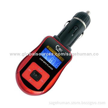 Car FM Transmitter with Aux-in Function, 12 to 24V Voltage, Supports USB/SD Card, Customized Logos